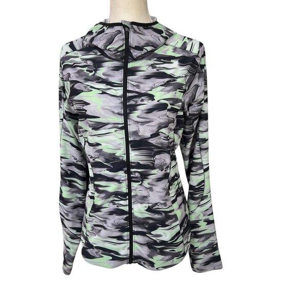 Lululemon Mist Over Windbreaker Pastel Glide Multi Black Green Size 6 - Picture 3 of 12